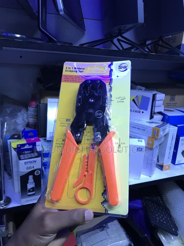 Ratcheting 3-in-1 Crimper Tool - For Cat5/Cat6 Phone Cable Work - main view