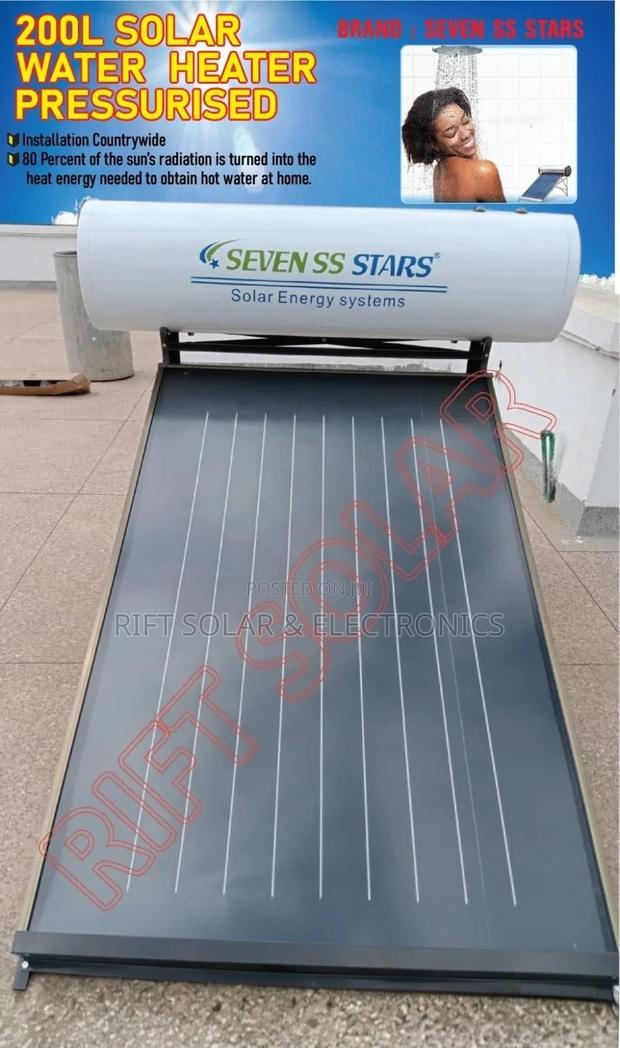 200 Litres Pressurized Flat Plate Stainless Pressurized Water Heater - main view