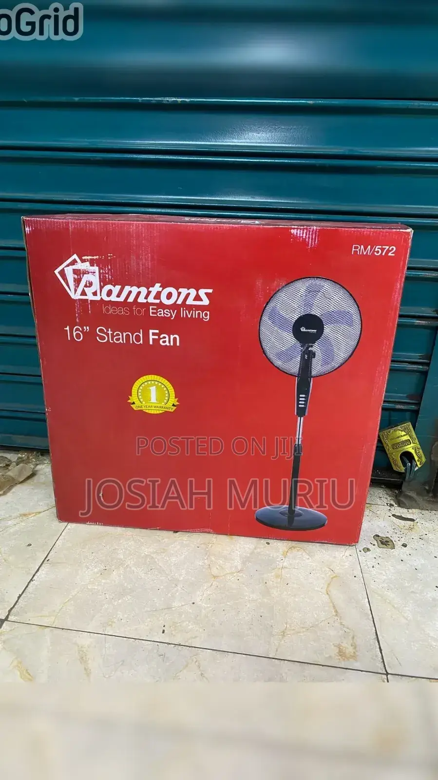 Ramtons Rm/572 Black Econo Stand Fan.