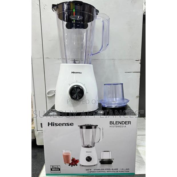 Hisense 500w 2-in-1 Blender With Grinder Jar - main view