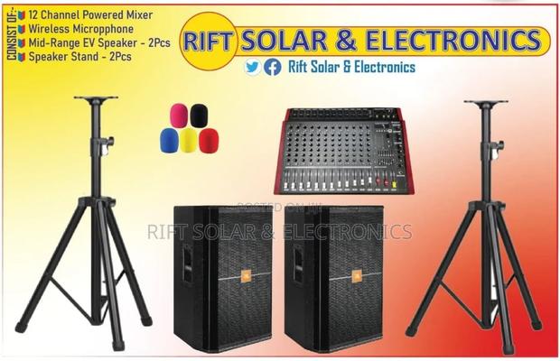 12 Channels Powered Mixer - (2)Jbl 15" Mid Range Speaker - main view