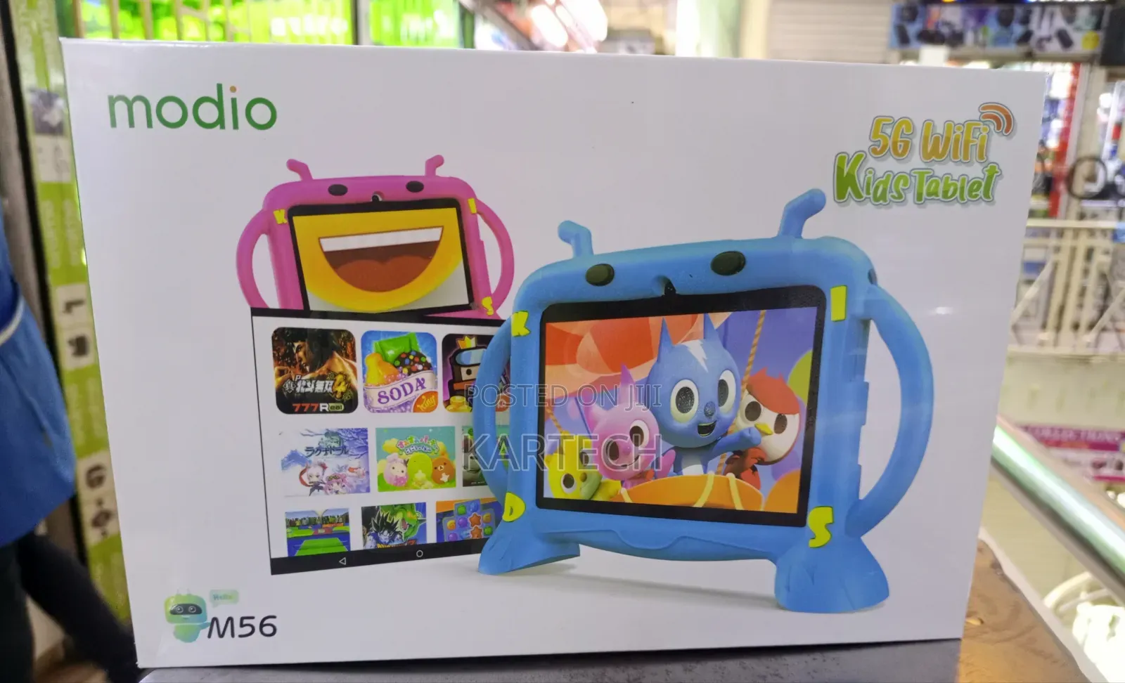 Modio M56 7" Smart Kids Tablet Wifi Enabled With Cartoon Cover