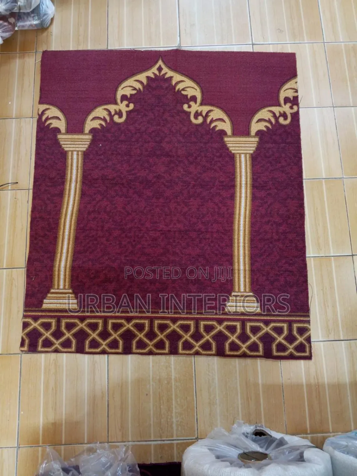 Maroon Mosque Carpets Maroon Mosque Carpets 4mm Thickness