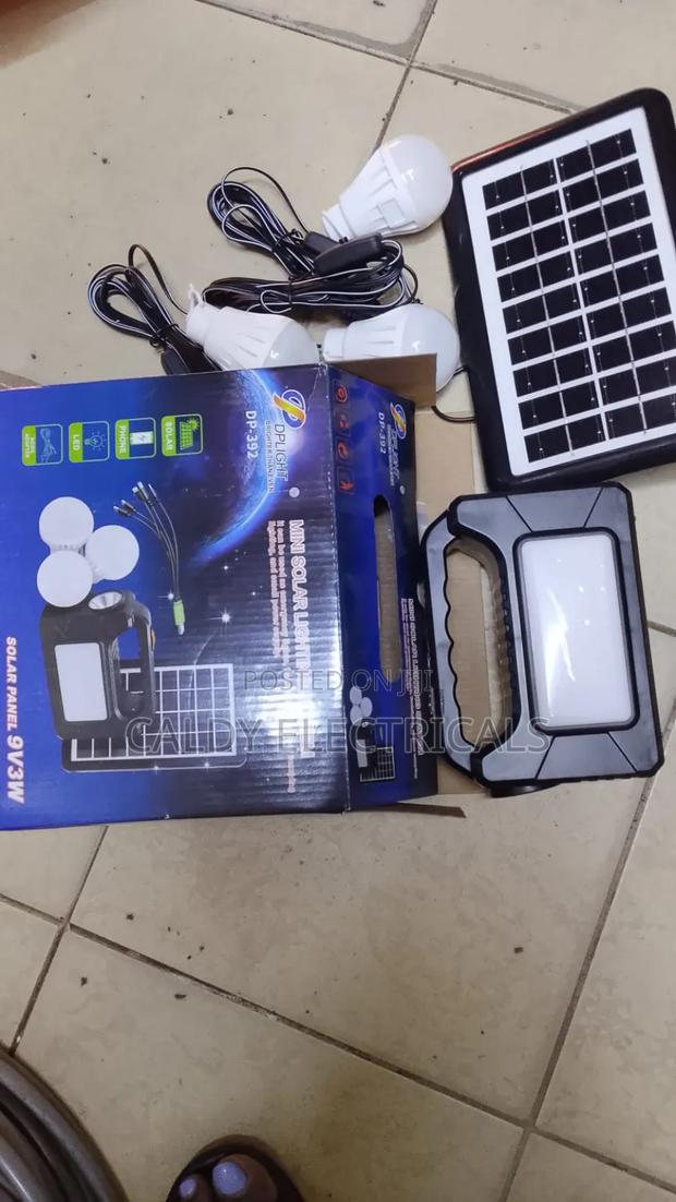 Dplight Dp-392 Mini Solar Lighting System Kit With 3 Led Bulbs - main view