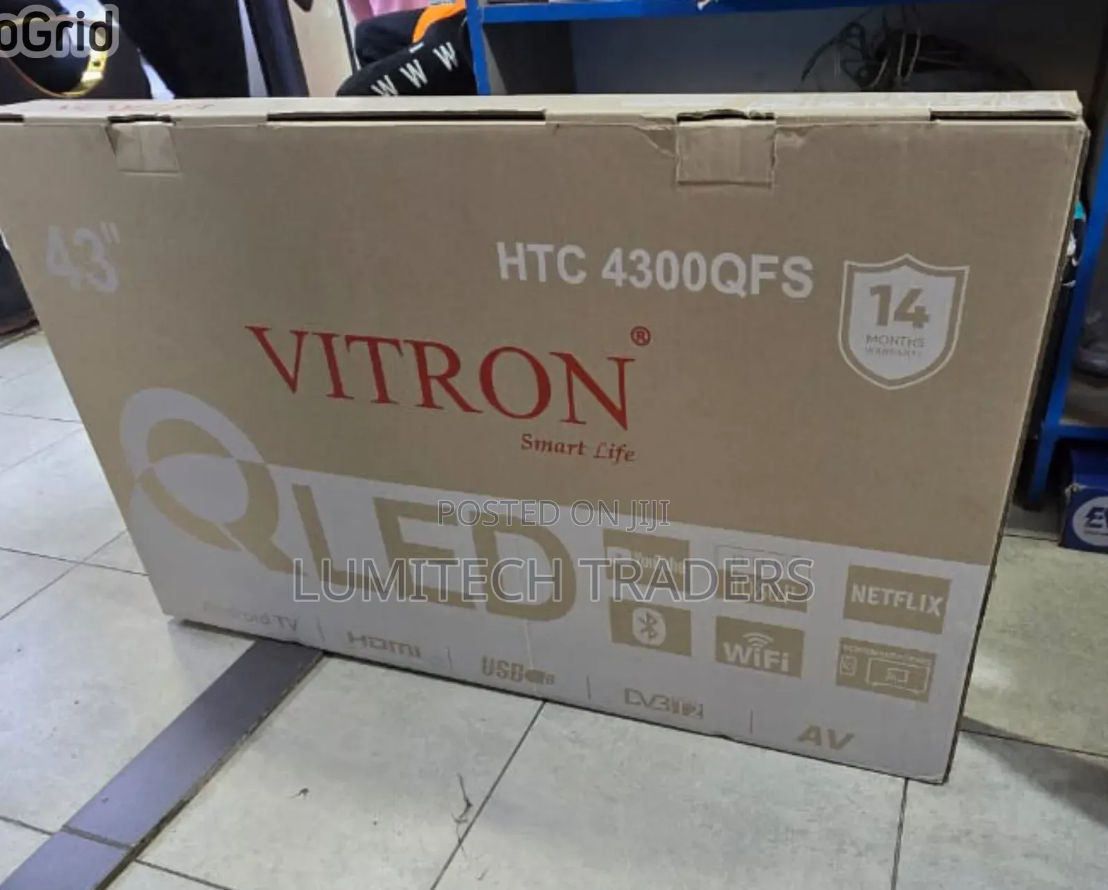 Vitron 43inch Smart Qled Frameless Tv
