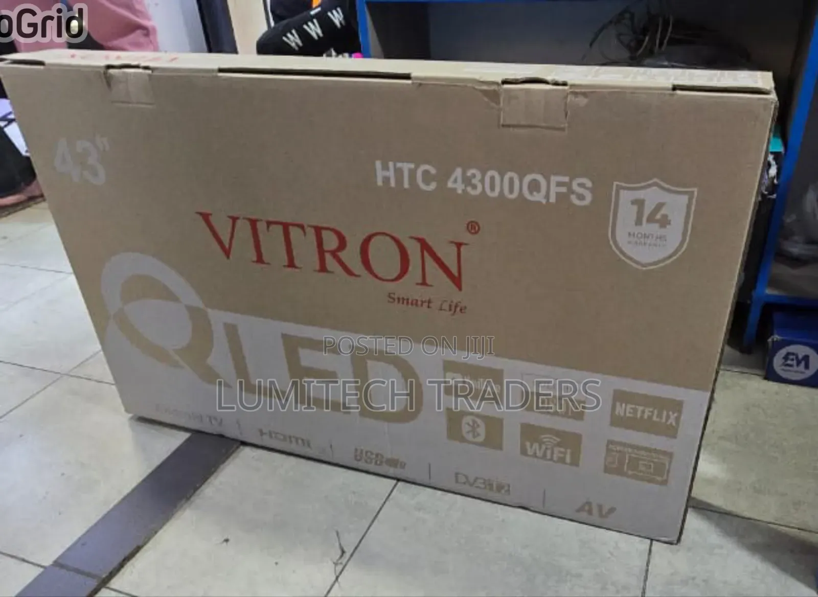 Vitron 43inch Smart Qled Frameless Tv