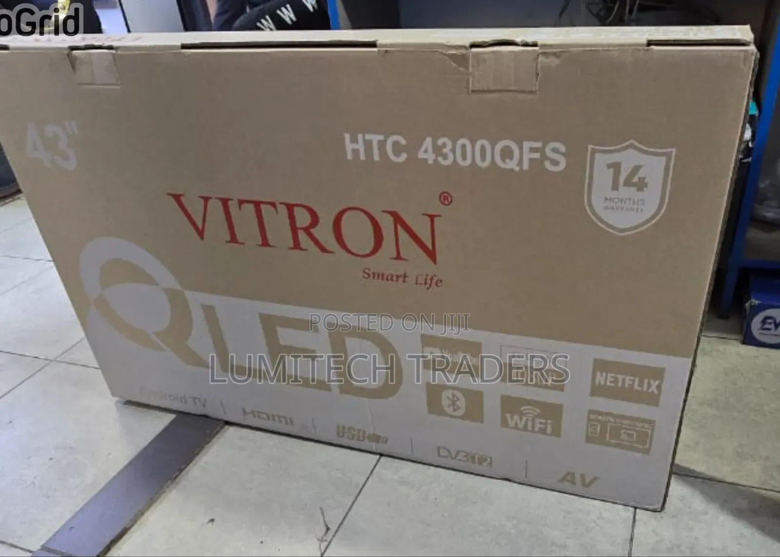 Vitron 43′′ Qled Smart Android Frameless With Bluetooth