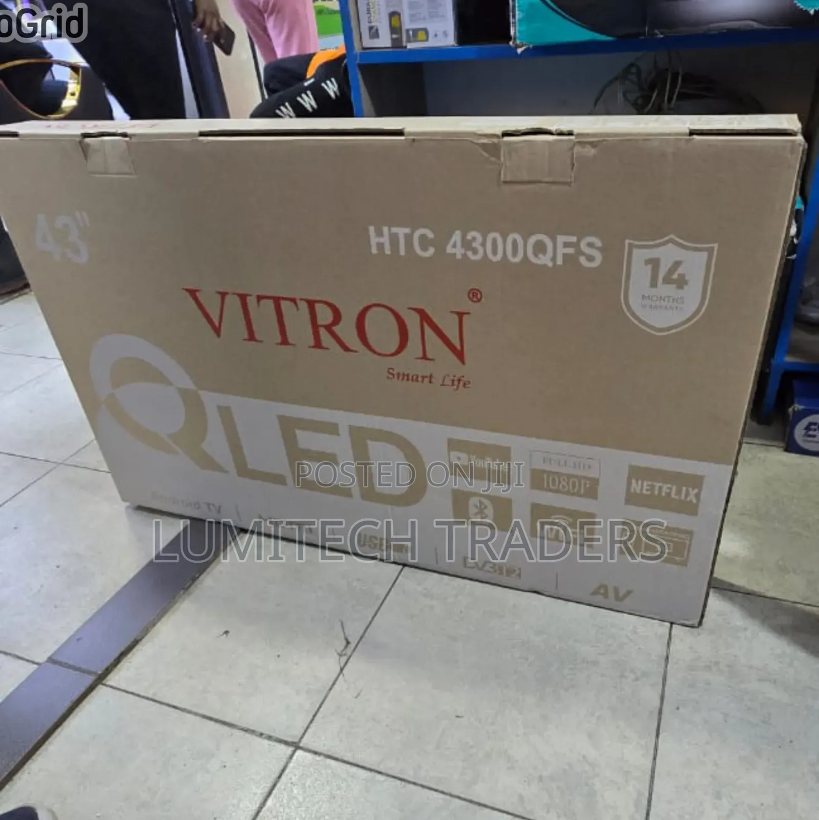 Vitron 43′′ Qled Smart Android Frameless With Bluetooth