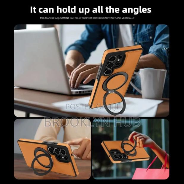 Leather Samsung S23 S24 Phone Cover - thumbnail 2