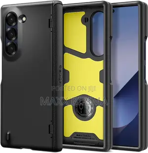 Spigen for Galaxy Z Fold 6 Case - Black, Slim Armor Pro (2024) [Hinge]