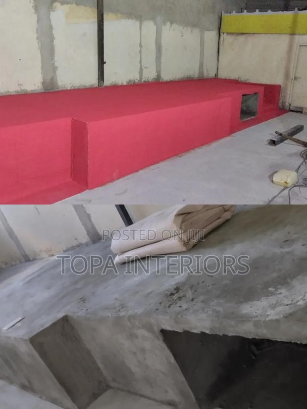 Before and After Church Altar Red Carpets Installation