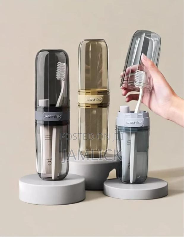 Portable Travel Toothbrush Toothpaste Holder Case - Cr - main view