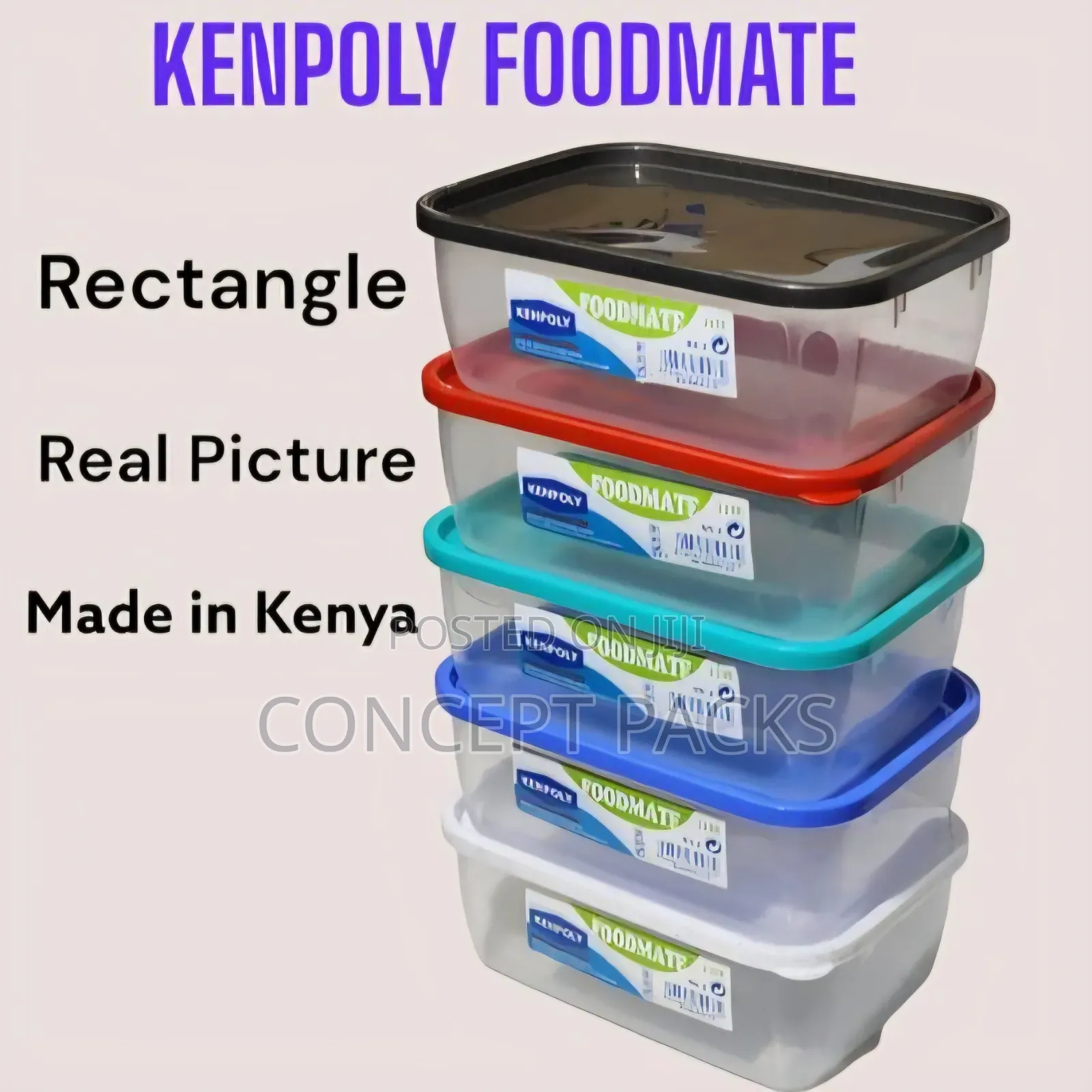 16pcs Kenpoly Rectangle Foodmate 2.0lt. Price Per Pc.