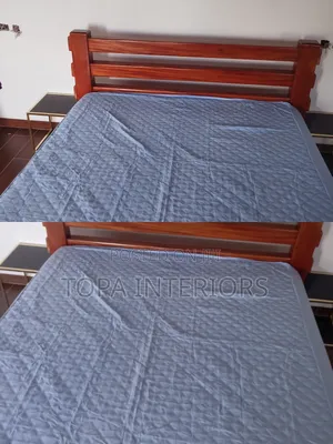 Generic Blue Multipurpose Quilted Waterproof Mattress Covers