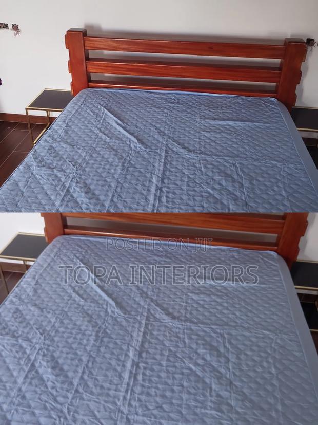 Generic Blue Multipurpose Quilted Waterproof Mattress Covers