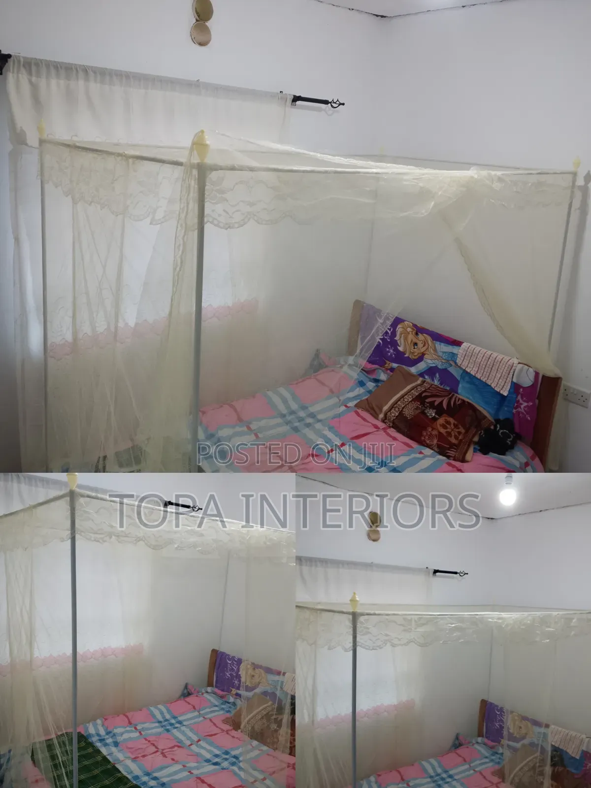 Four Corner Stands Bedroom Mosquito Nets