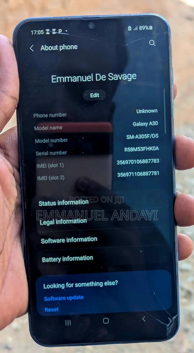 Samsung Galaxy A30 64 GB Blue - thumbnail 3