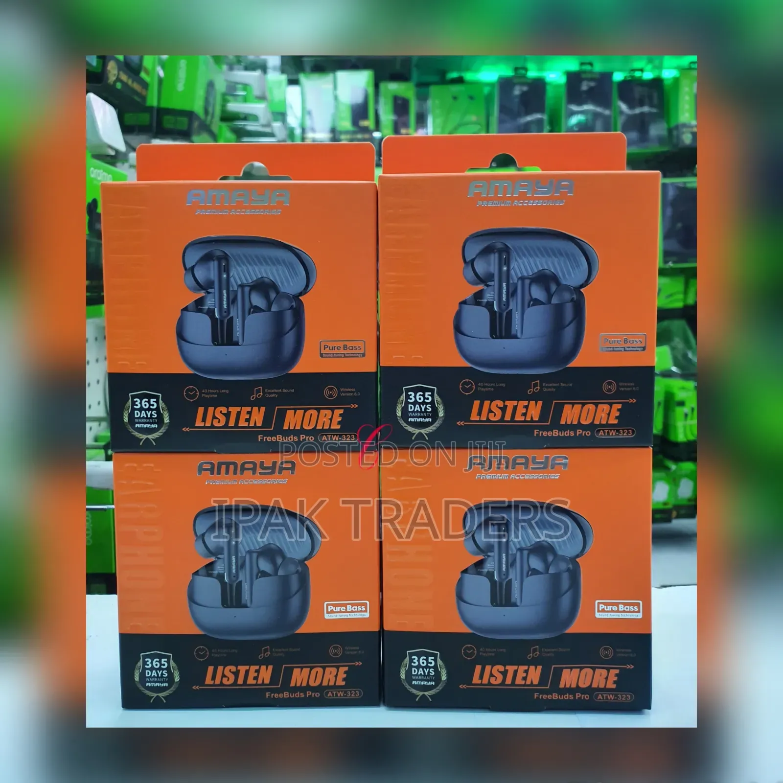 Amaya Freebuds Pro Atw-323 *40hrs Playtime* Pure Bass Earbuds
