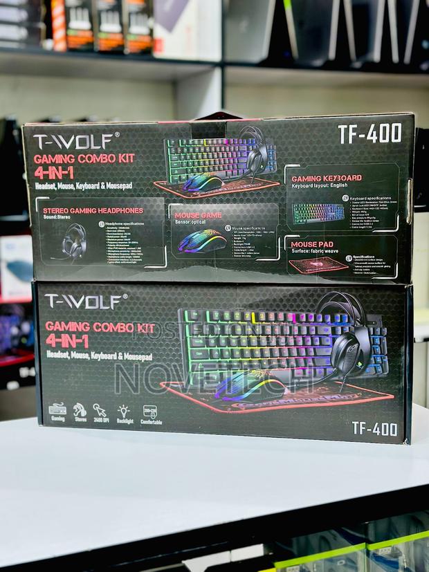 Tf400 Gaming Keyboard & Mouse, Mouse Pad & Gaming Headset Set Gamers