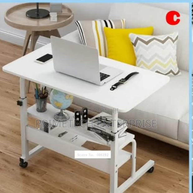 White Laptop Table - main view