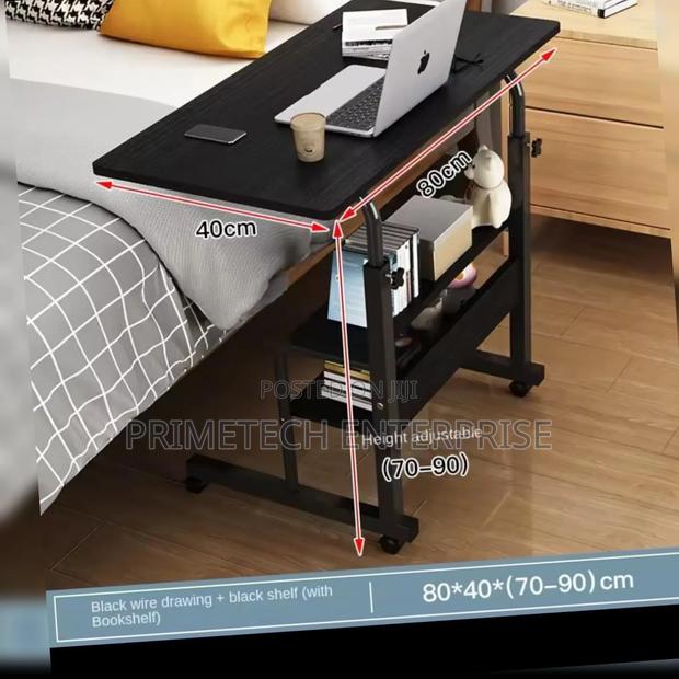 Black 40 by 80cm Laptop Table - main view