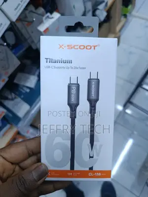 Bwoo Usb-C to Usb-C Fast Charging Cable Only , Pd 60w, Nylon 1 Metre.