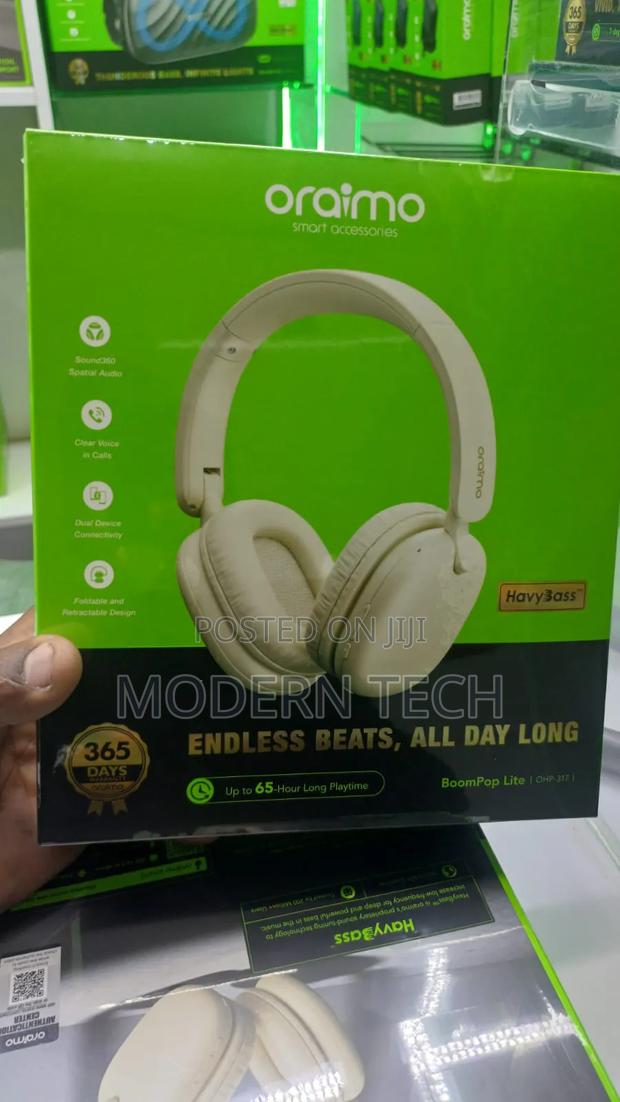 Oraimo Boompop Lite Enc Over-Ear Wireless Headphones