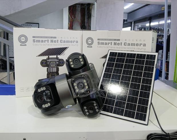 Triple Lens Solar Wifi V380 Pro PTZ Camera Outdoor 3 Lens Security Cam