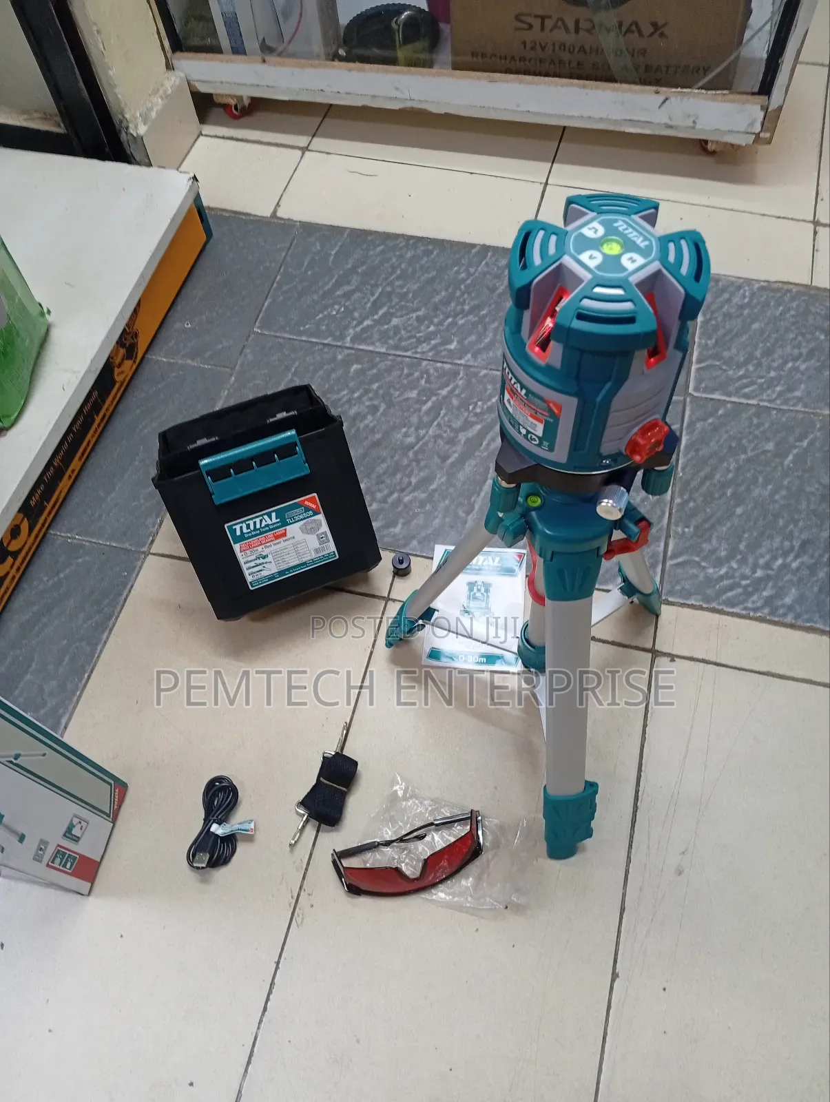 Total Tll306505 Self-Leveling Line Laser With Red Laser Beams