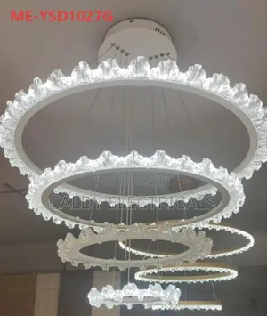 Modern Acrylic Multi-Layer Led Ring Chandelier Light