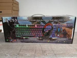 C53 Gaming 4 in 1 Combo Keyboard,Mouse, Headset Mouse Pad
