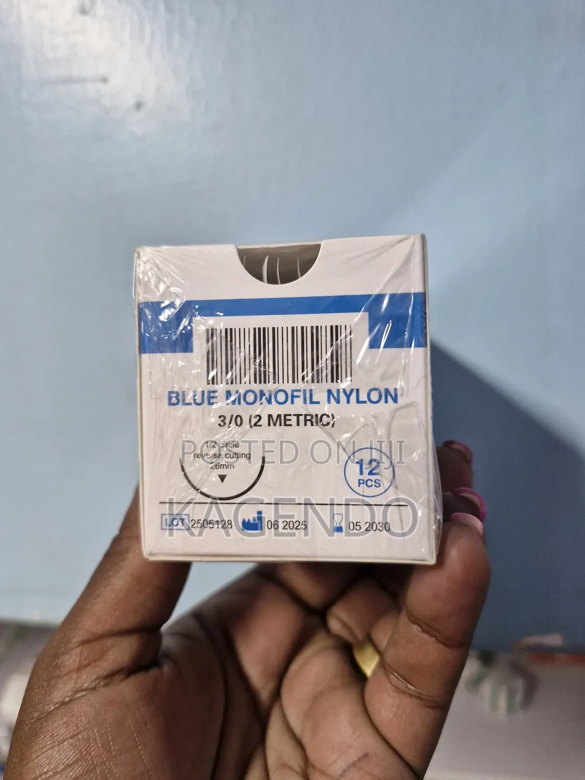 Monofil Nylon Suture 3/0 – Reverse Cutting, Premium Quality