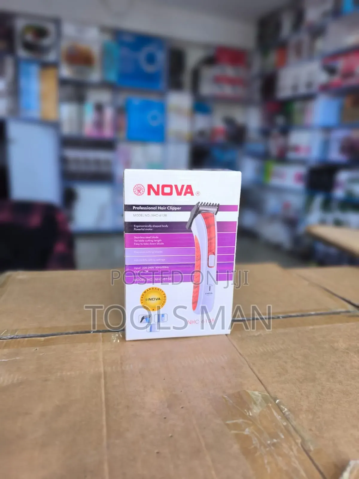 Nova Professional Hair Clipper, Model No. NHC-6138.