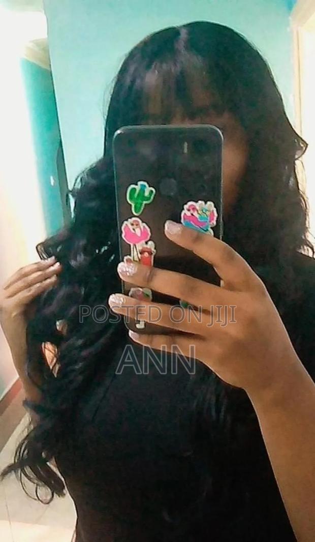 Customized 26 Inch Wavy Synthetic Wig With Curtain Bangs and Fringe - thumbnail 3
