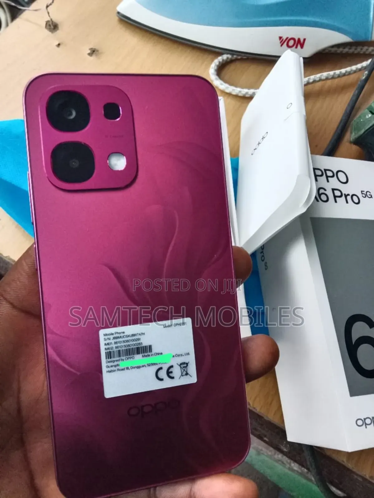New Oppo A6 Pro 256 GB Rose Gold