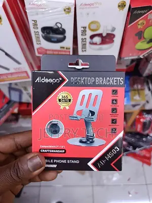 Aldeepo 360 Degrees Desk Phone Holder, Adjustable Design, Flexible