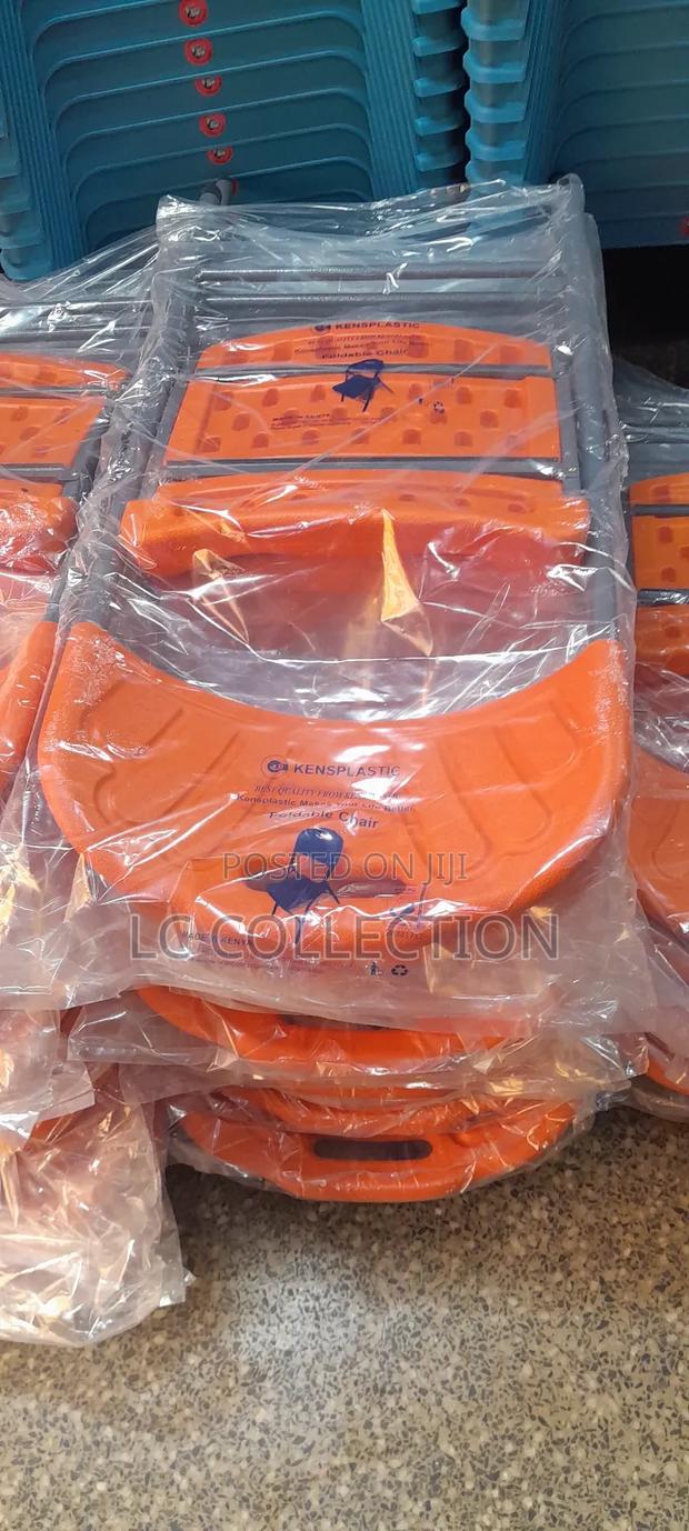 Orange Chairs With Folding Mechanism - thumbnail 2