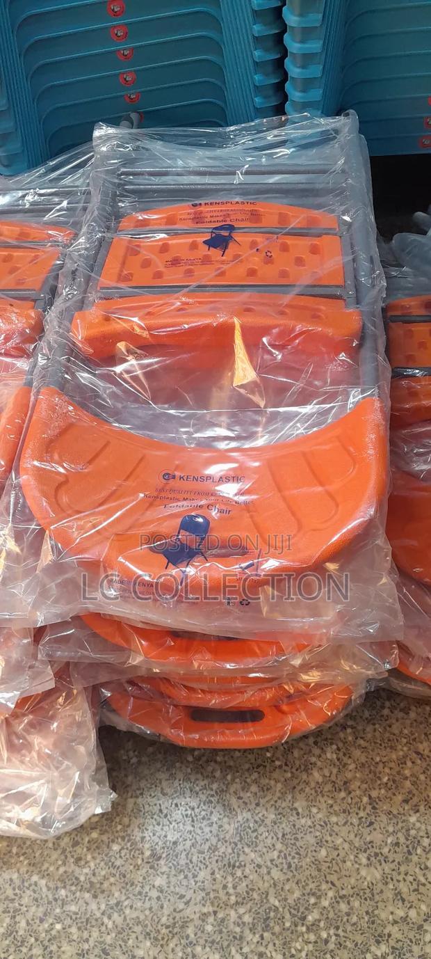 Orange Chairs With Folding Mechanism - thumbnail 3