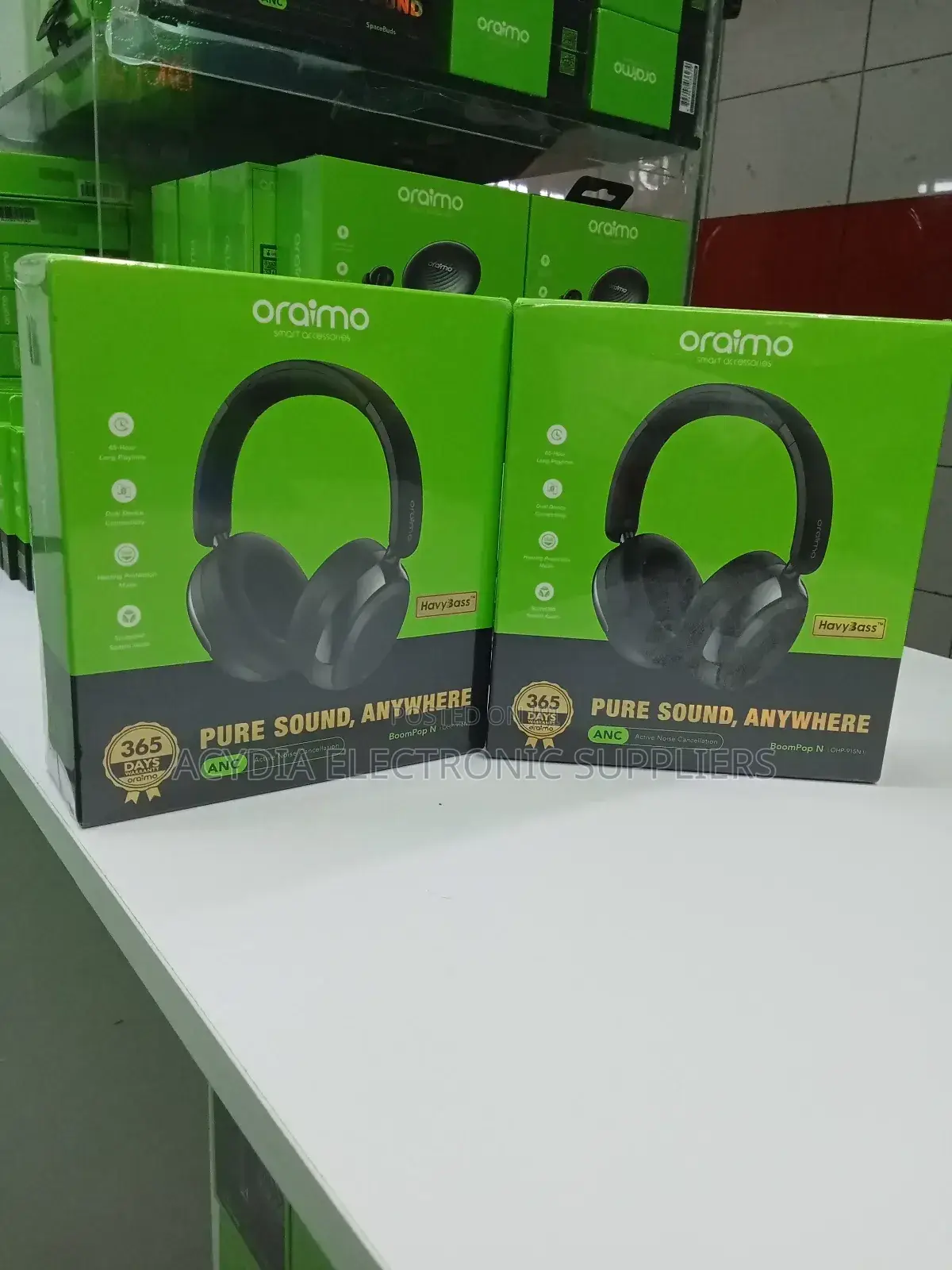 Oraimo Boompop N Active Noise Cancellation Pure Sound Anywhere