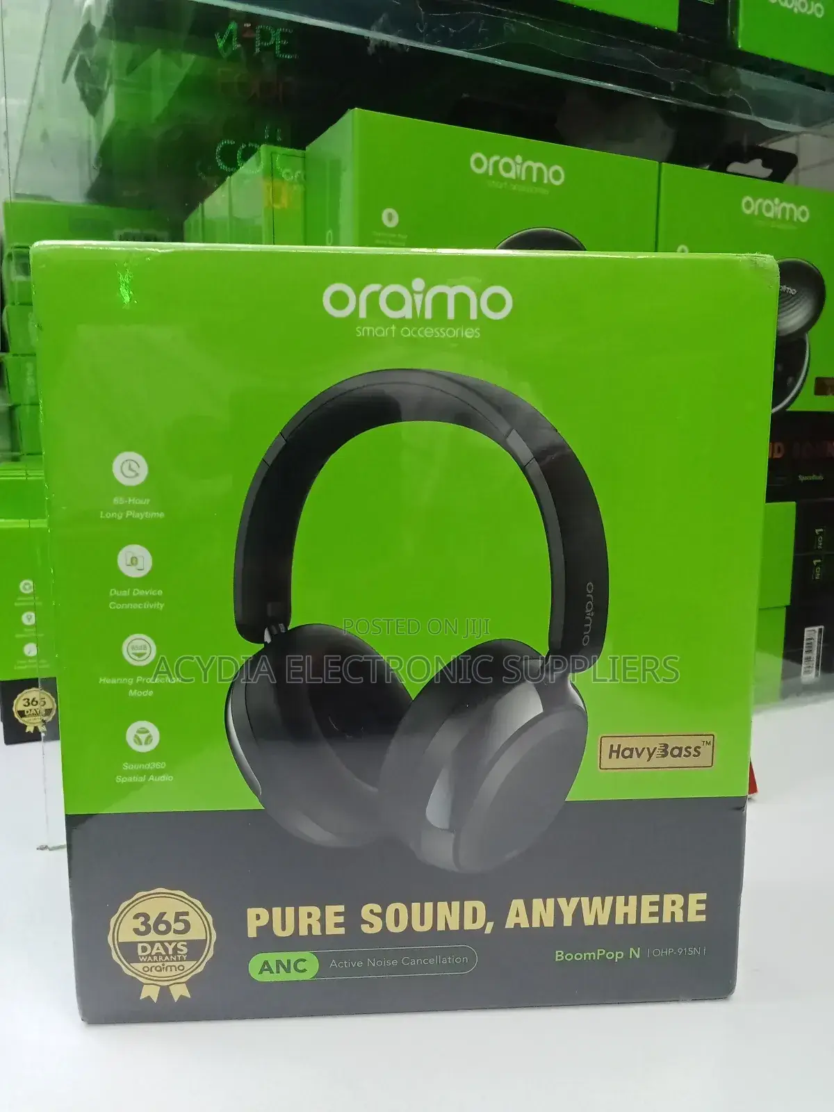 Oraimo Boompop N Active Noise Cancellation Pure Sound Anywhere