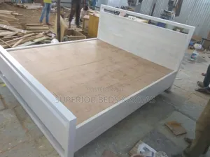 White Platform Bed 6 by 6