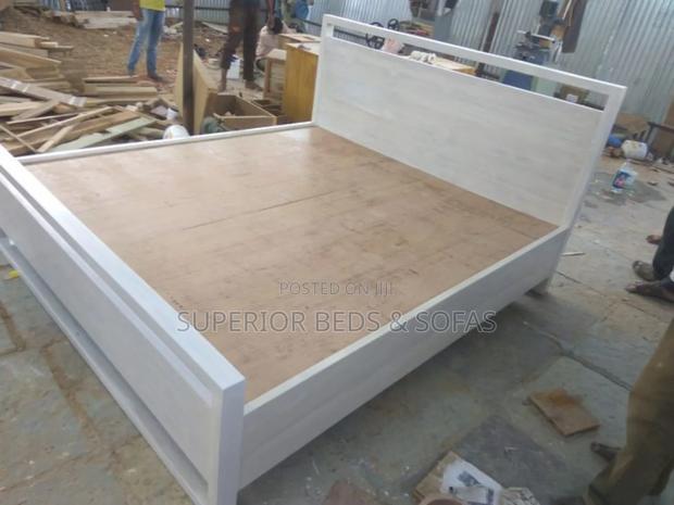White Platform Bed 6 by 6 - main view