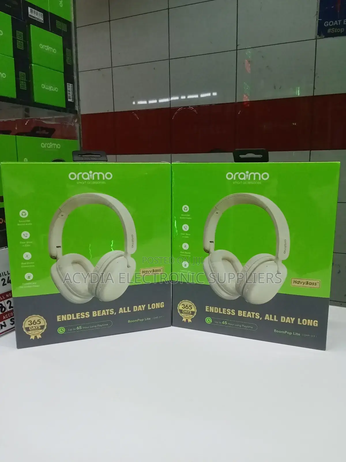 Oraimo Boompop Lite Headphones 65hours Long Playtime