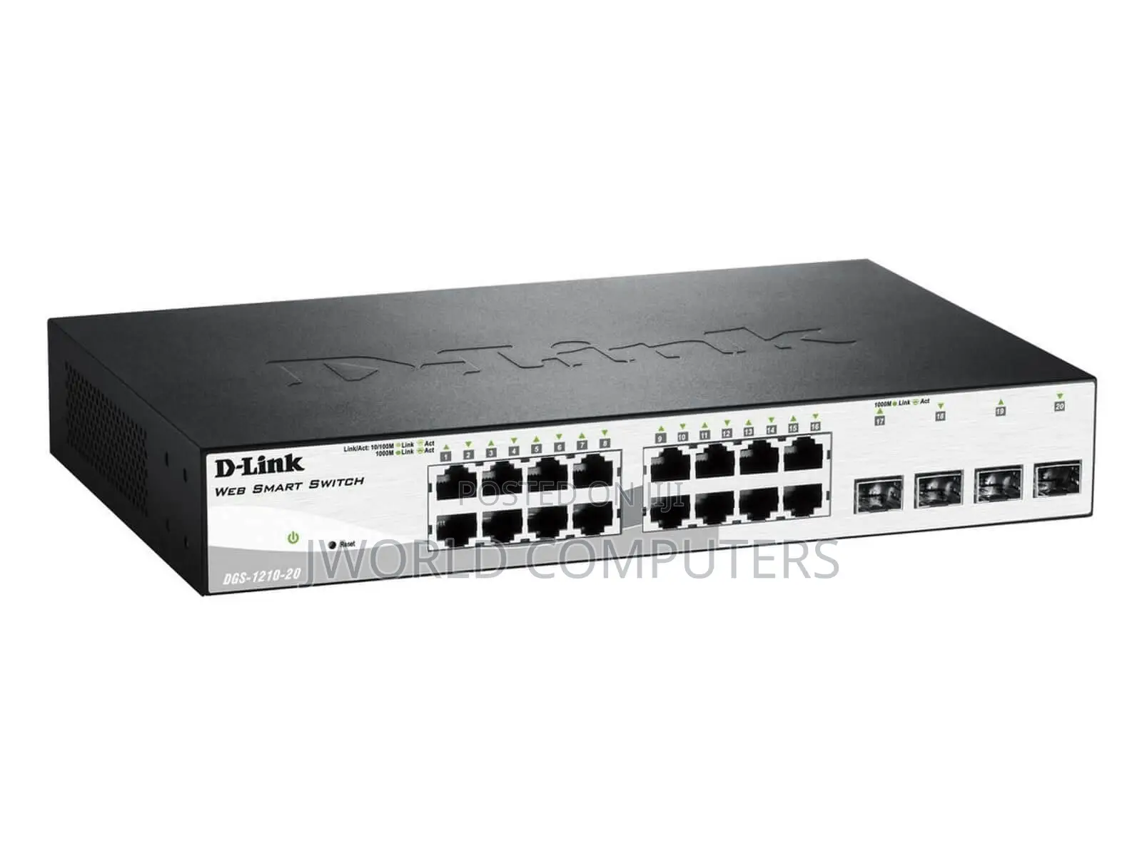 16 Base-T Ports + 4