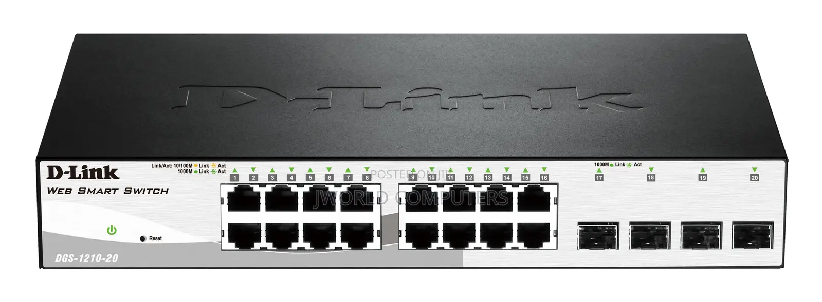 16 Base-T Ports + 4