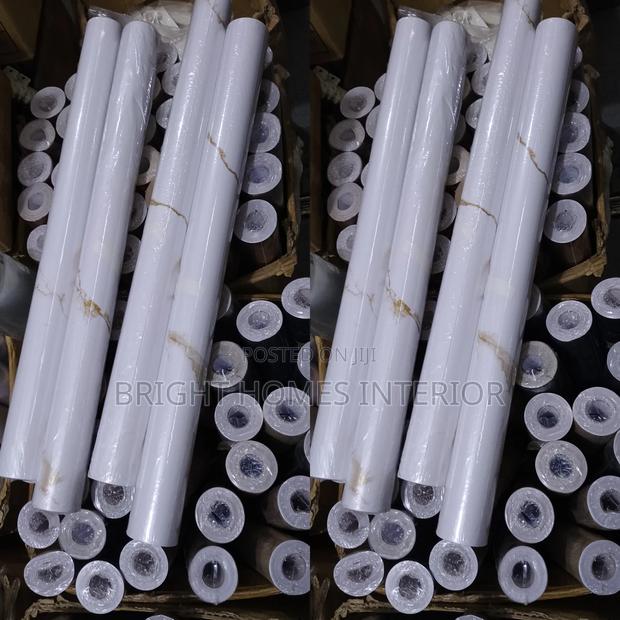 White and Gold Marble Peel and Stick Contact Paper