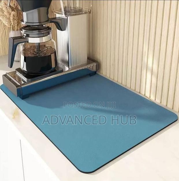 Super Absorbent Nonslip Drain Dish Drying Mat. - thumbnail 4