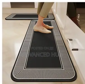 2pc Rubber Bottom Antislip Kitchen Mats