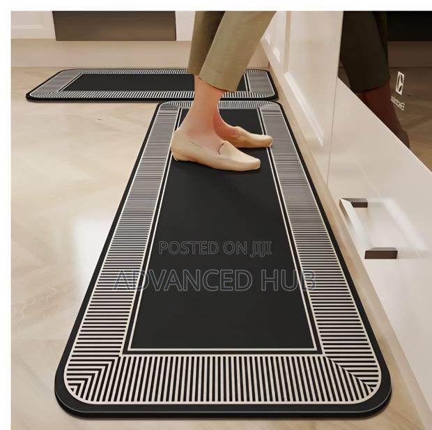 2pc Rubber Bottom Antislip Kitchen Mats - thumbnail 3