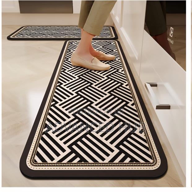 2pc Rubber Bottom Antislip Kitchen Mats - thumbnail 5